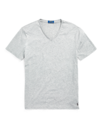 Camiseta Polo Ralph Lauren Custom Slim Fit Gola V  Masculino                          