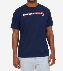 Camiseta Nautica Bandeiras de Vela Manga Curta Masculino 