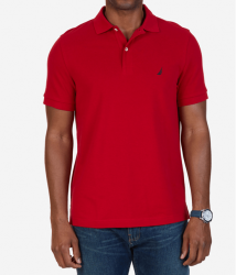 Camisa Polo Nautica Fit Deck Authentic Red Masculino